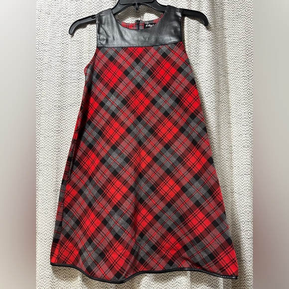 kidpik Other - Kidpik Plaid Red and Black Girls Dress